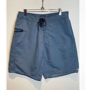 PATAGONIA MEN'S NICE! WAVEFARER POLKA DOT BLUE SWIM TRUNKS BEACH BOARD SHORTS*ME